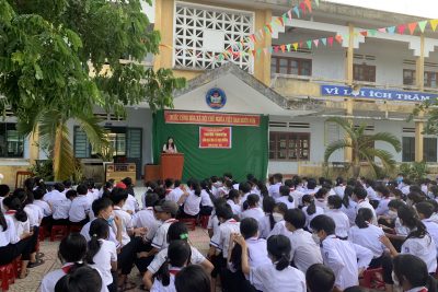 Tuyên truyền về chủ đề “Văn hóa ứng xử học đường ” tại trường THCS Phổ Cường