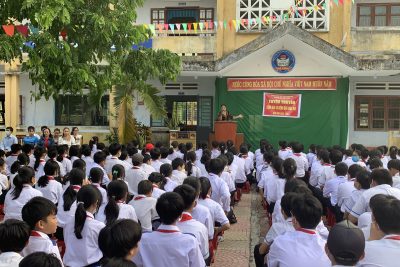 Tuyên truyền bệnh Dại và bệnh Đậu mùa khỉ tại Liên đội trường THCS Phổ Cường năm học 2022-2023.
